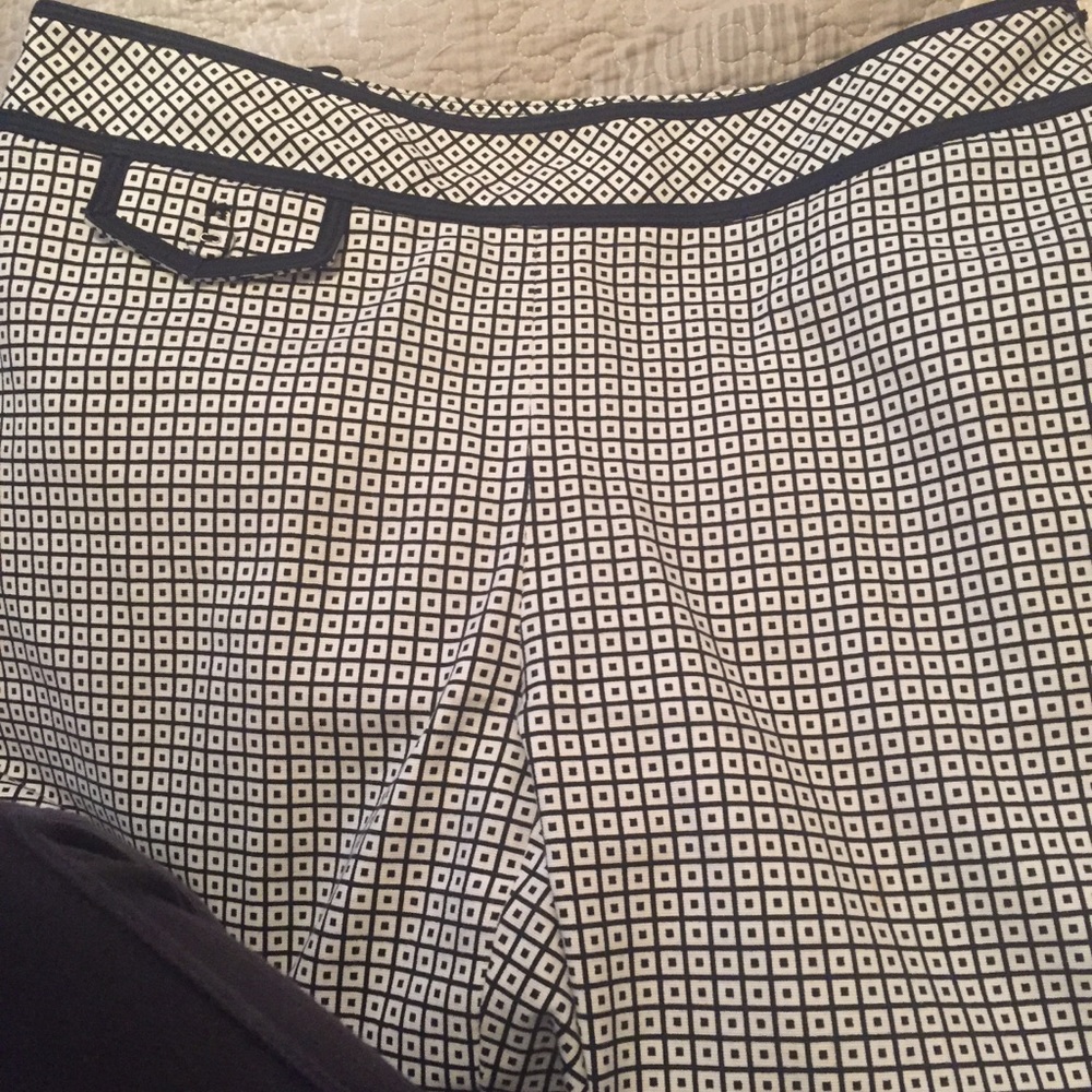 Talbots Patterned Capri Trouser Pant - image 3